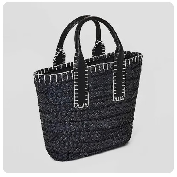 Mini tote straw bag - Picture 4 of 4